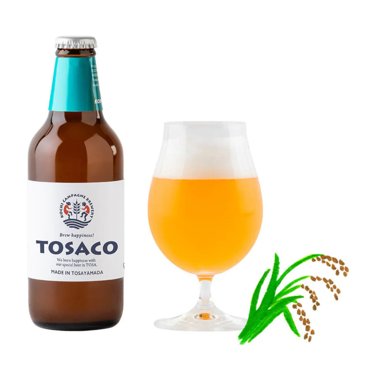 高知クラフトビール TOSACO こめホワイトエール 330mL
