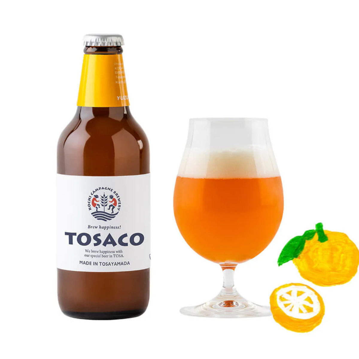 高知クラフトビール ゆずペールエール TOSACO 330mL