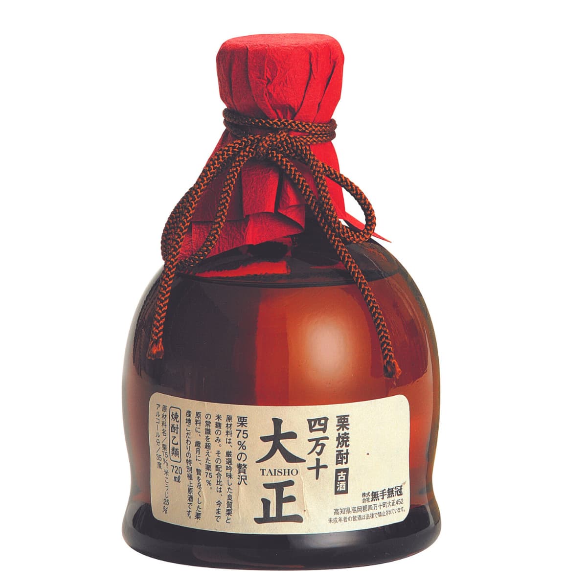 無手無冠 プレミアム栗焼酎古酒 四万十大正 720mL